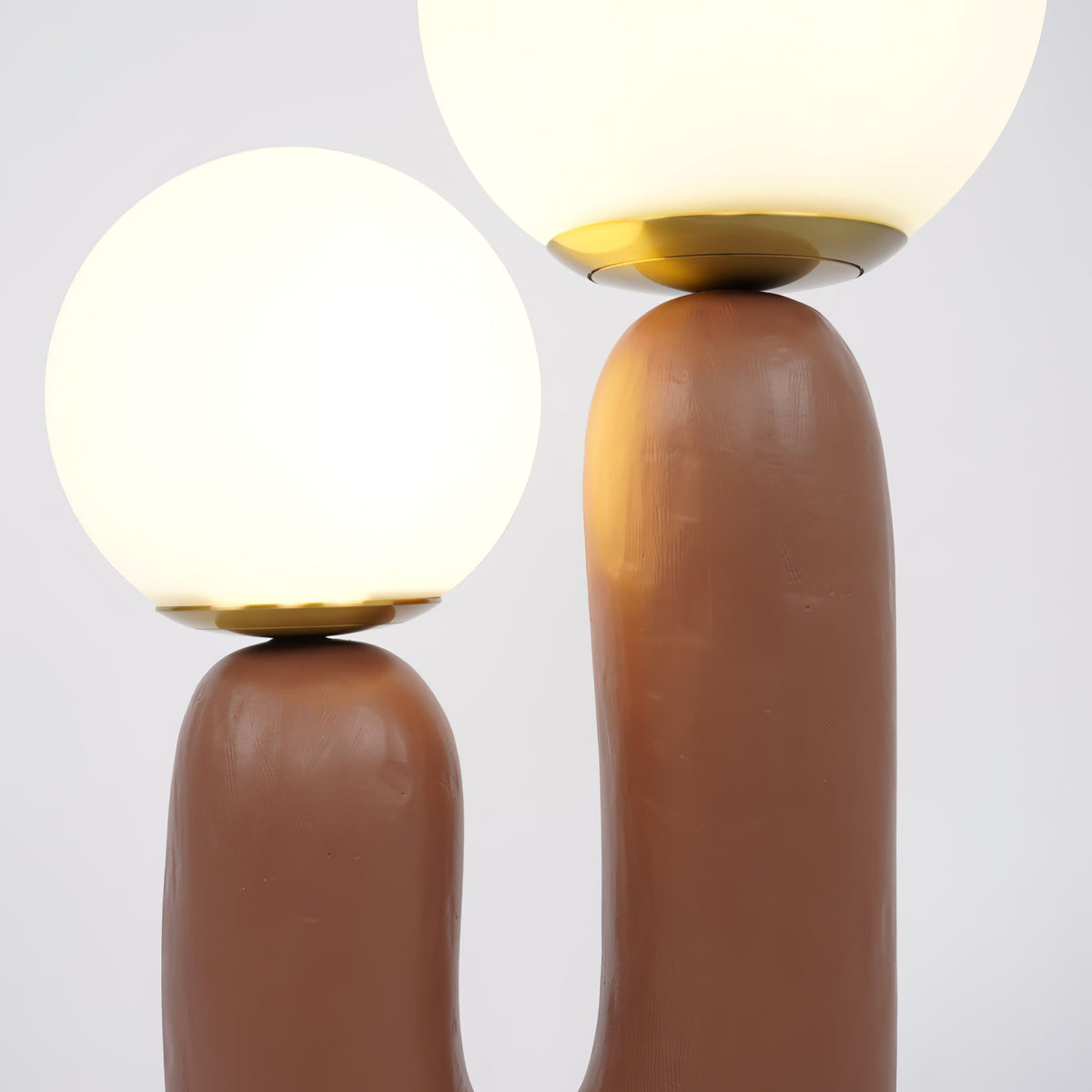 Contemporary Style Table Lamp with Natural Accent