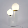 Contemporary Style Table Lamp with Natural Accent