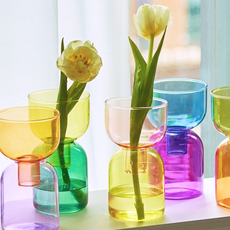 Two-Piece Mini Bud Vase Terrarium Set