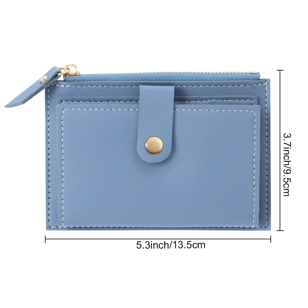 Compact Leather Wallet for Women