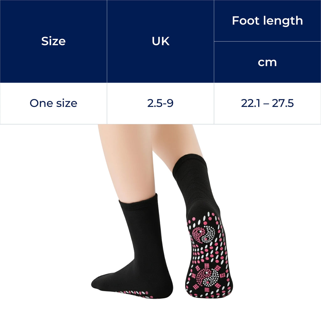 Heating Socks – Magnetic Therapy – Breathable Slimming Thermal Socks for Cold Feet Relief – Boosts Circulation & Comfort