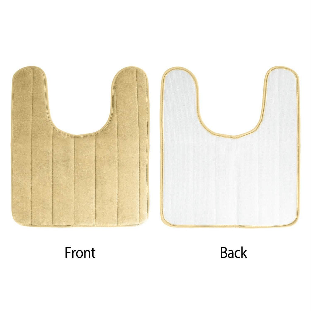 U-shaped non-slip toilet mat