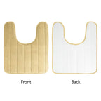 U-shaped non-slip toilet mat