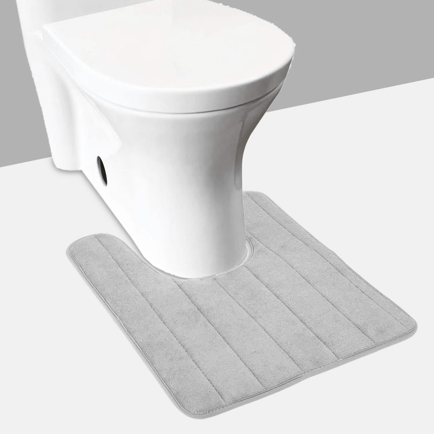 U-shaped non-slip toilet mat