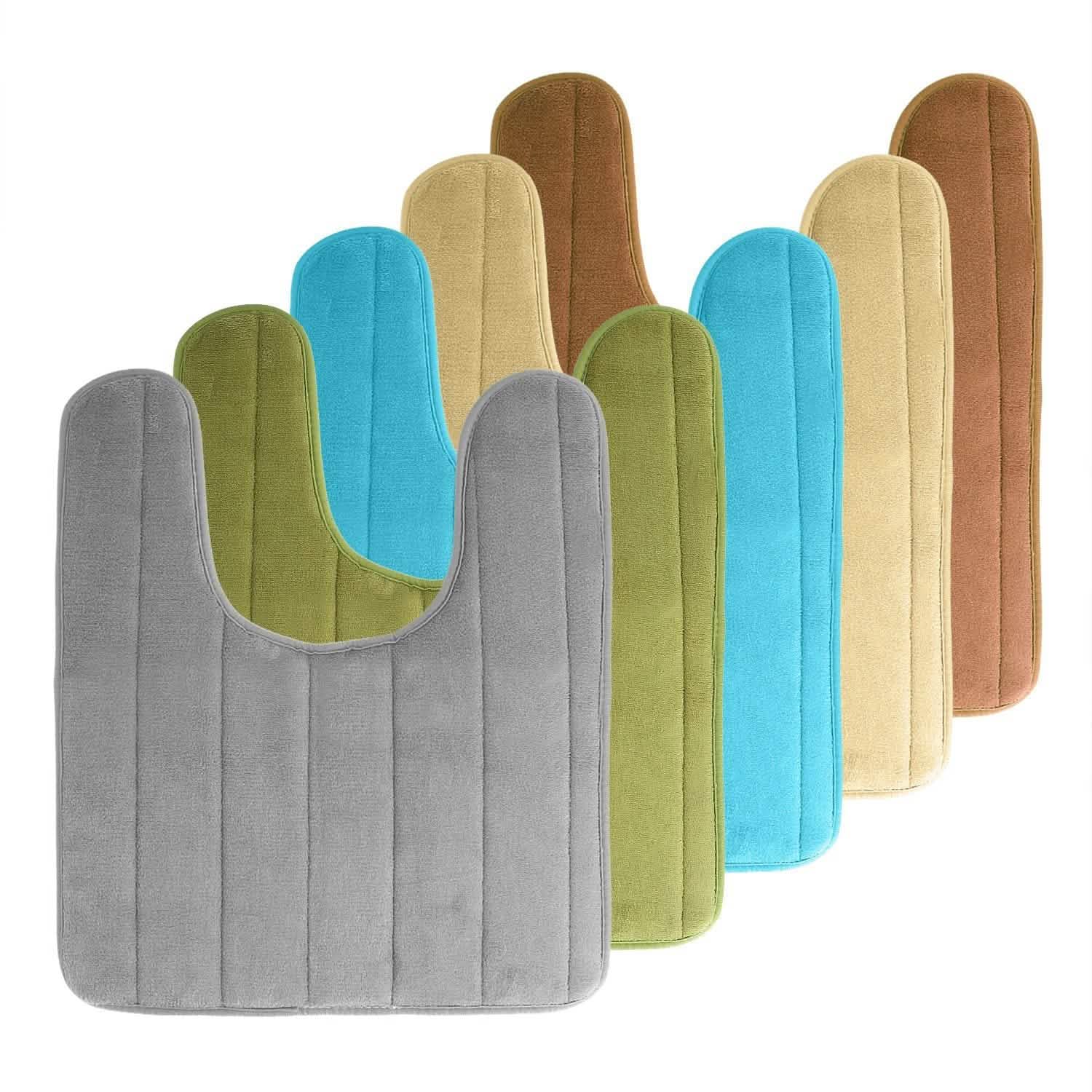 U-shaped non-slip toilet mat
