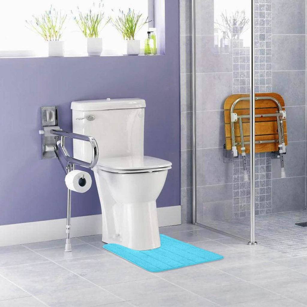 U-shaped non-slip toilet mat