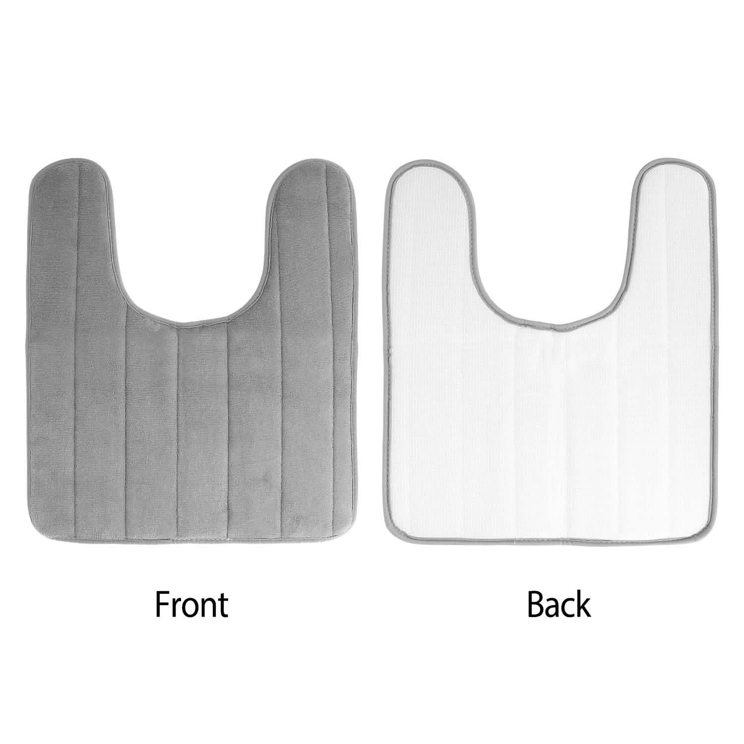 U-shaped non-slip toilet mat