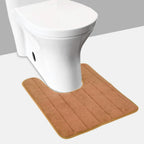 U-shaped non-slip toilet mat