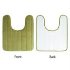 U-shaped non-slip toilet mat