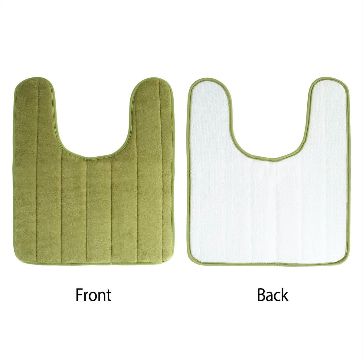 U-shaped non-slip toilet mat
