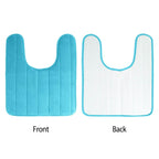 U-shaped non-slip toilet mat