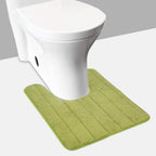 U-shaped non-slip toilet mat