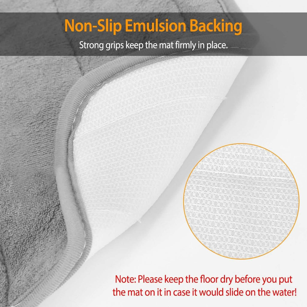 U-shaped non-slip toilet mat