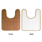 U-shaped non-slip toilet mat