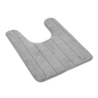 U-shaped non-slip toilet mat