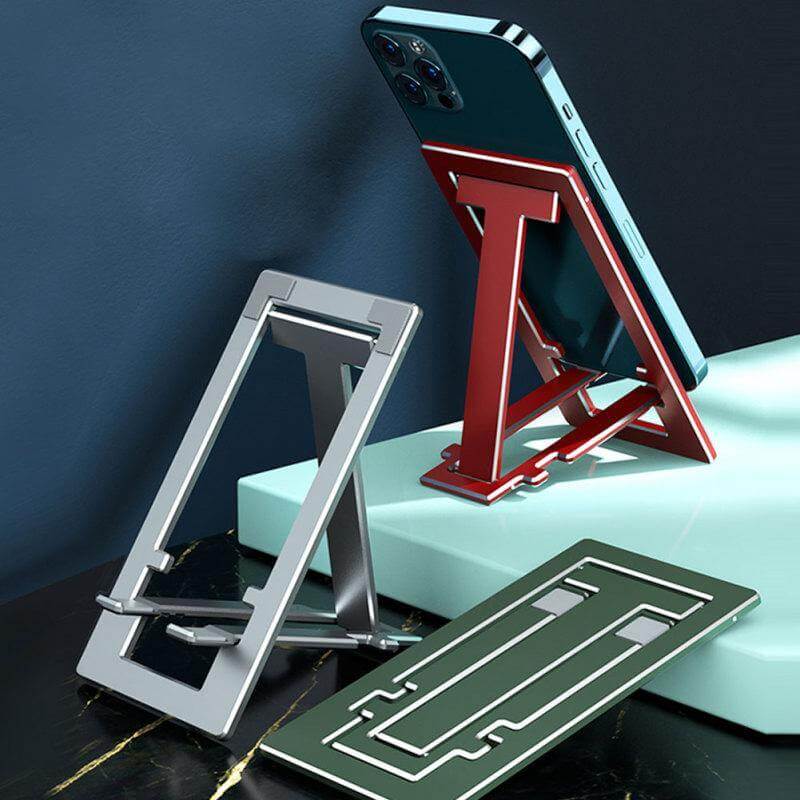 Foldable Aluminum Phone Stand for Desk and Travel