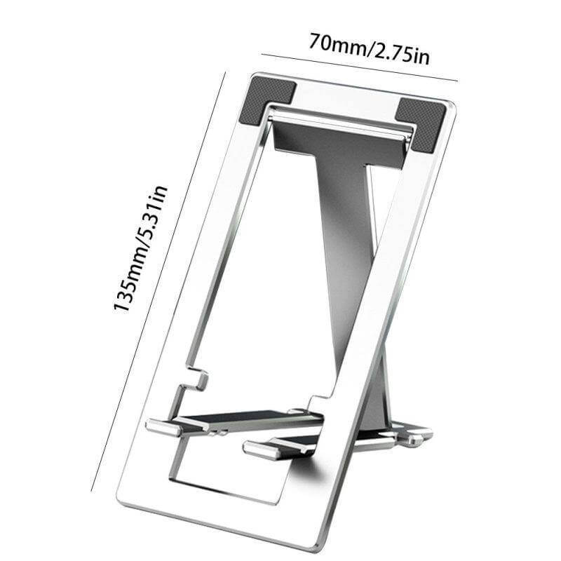 Foldable Aluminum Phone Stand for Desk and Travel