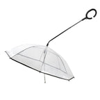 Transparent Dog Umbrella for Dry Walks in the Rain