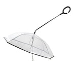 Transparent umbrella for dogs