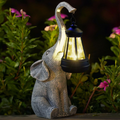 Solar Elephant Garden Lamp – Warm Ambient Light