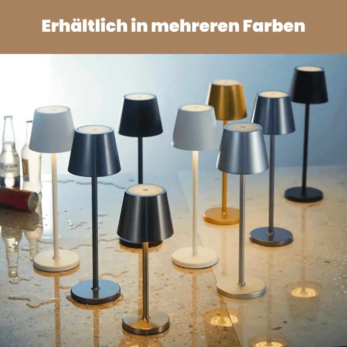 LED Table Lamp – Wireless, Touch Control & Dimmable Light