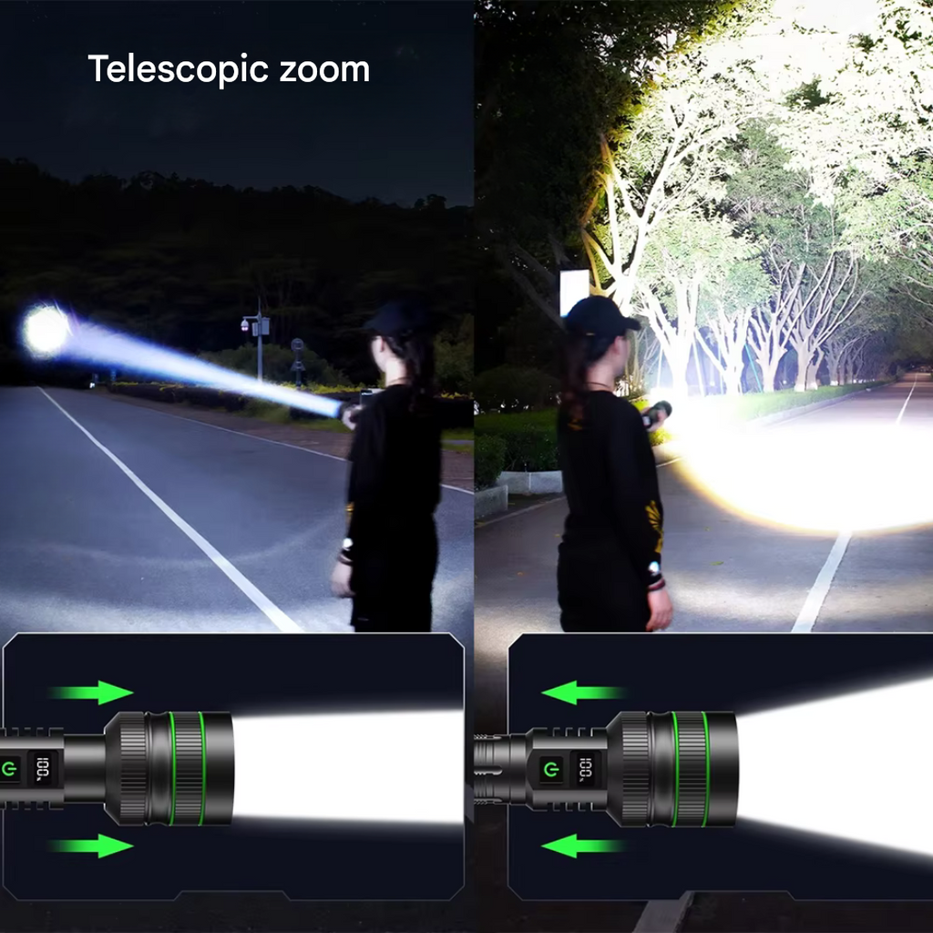 Ultra-Bright and Zoomable LED Flashlight – PowerBeam