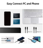 Portable External SSD | USB 3.1 Type C Fast Storage | Up to 128GB