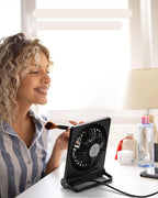 Quiet Compact Desk Fan for Home Office