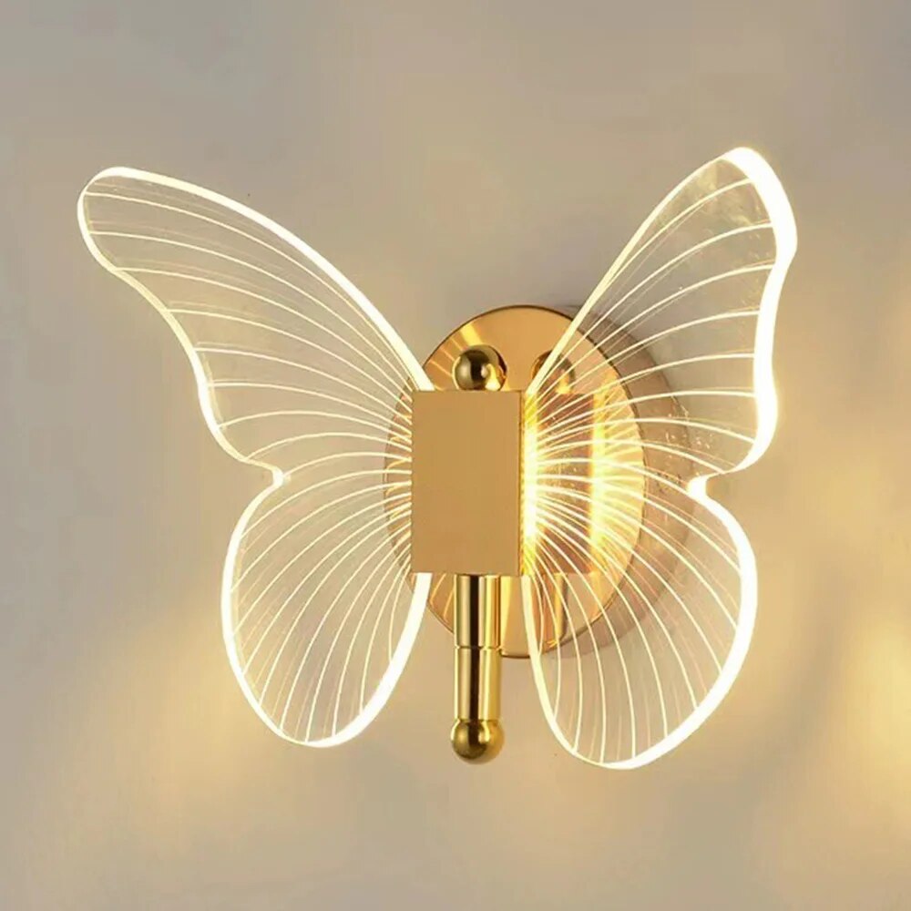 Modern Butterfly Wall Lamp – Elegant LED Wall Lighting for Living Room or Bedroom