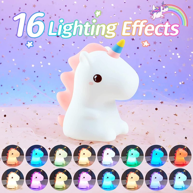 Night Light Unicorn with adjustable colors and brightness