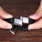 Unisex Eternal Love Knot Leather Bracelet