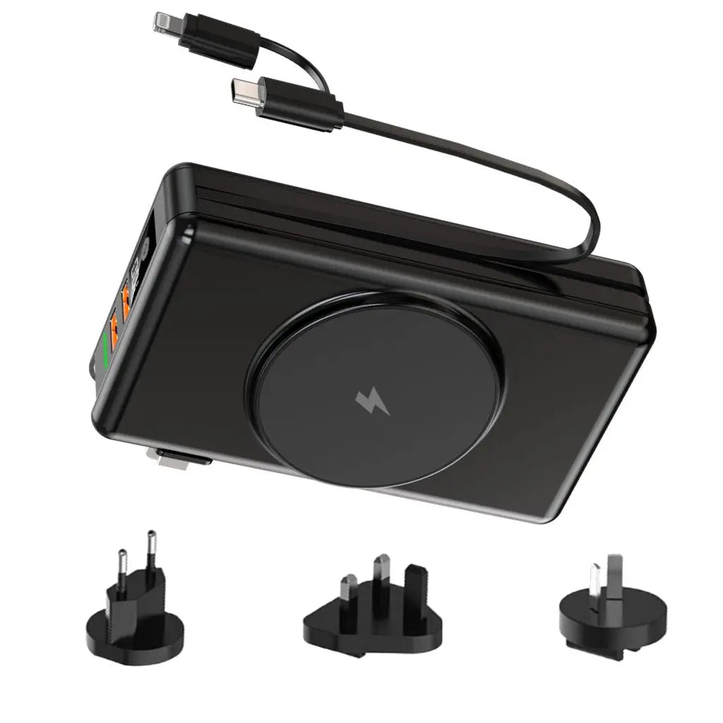 EnergieMate 5-in-1 Powerbank – 15,000mAh with Fast Charging Function
