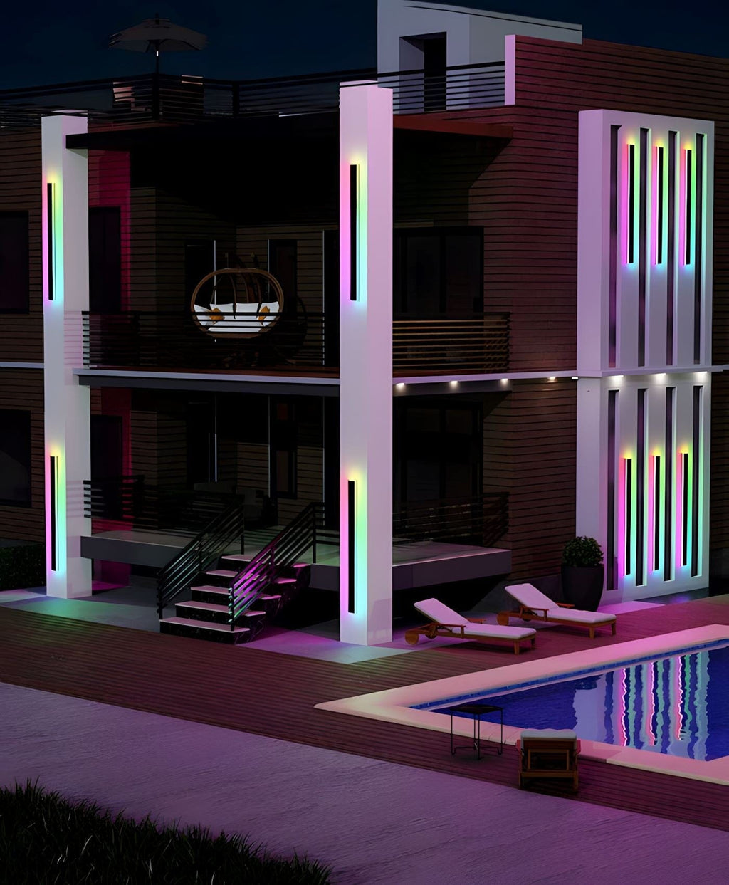 Modern Wall Lighting with Multiple Colors