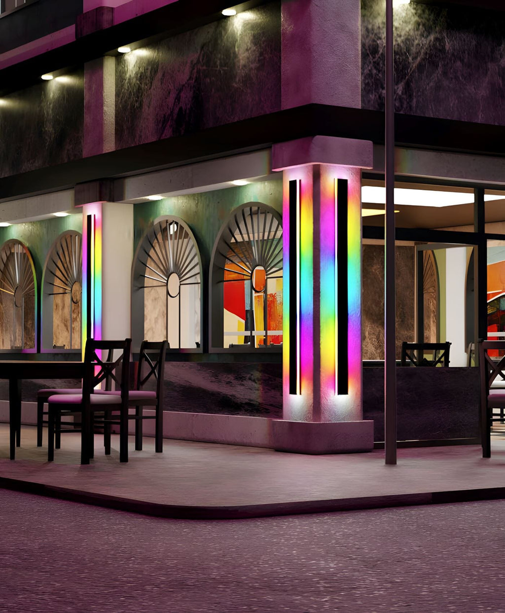 Modern Wall Lighting with Multiple Colors