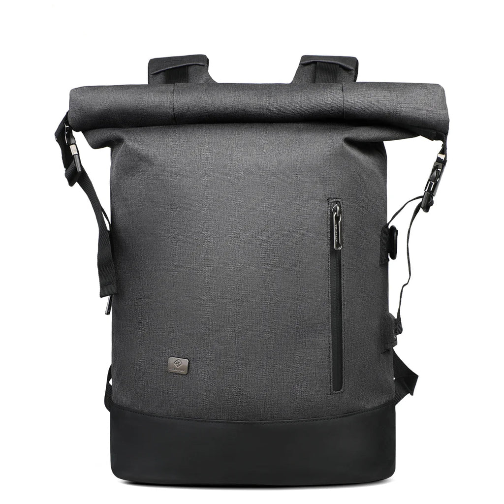 URBANTRAIL Rolltop Backpack – Expandable & Waterproof Travel Backpack with USB Port and Laptop Compartment