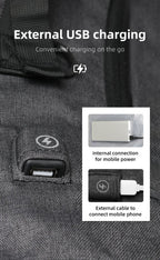 URBANTRAIL Rolltop Backpack – Expandable & Waterproof Travel Backpack with USB Port and Laptop Compartment