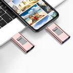 USB Flash Drive for iPhone & Android - 128GB High-Speed Storage for Photos, Videos, and Files Transfer