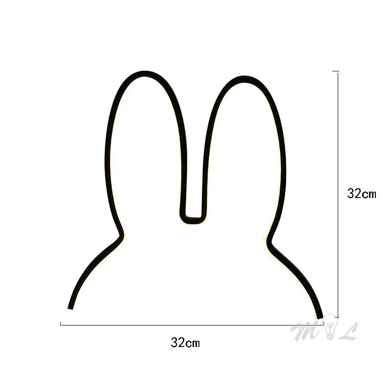 USB Rechargeable Bunny Night Light with Ambient Lighting - BunnyLight