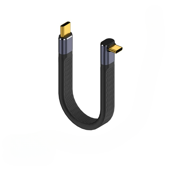 USB4 Elbow Connector Cable – 240W, 40Gbps, 8K (1+1 FREE)