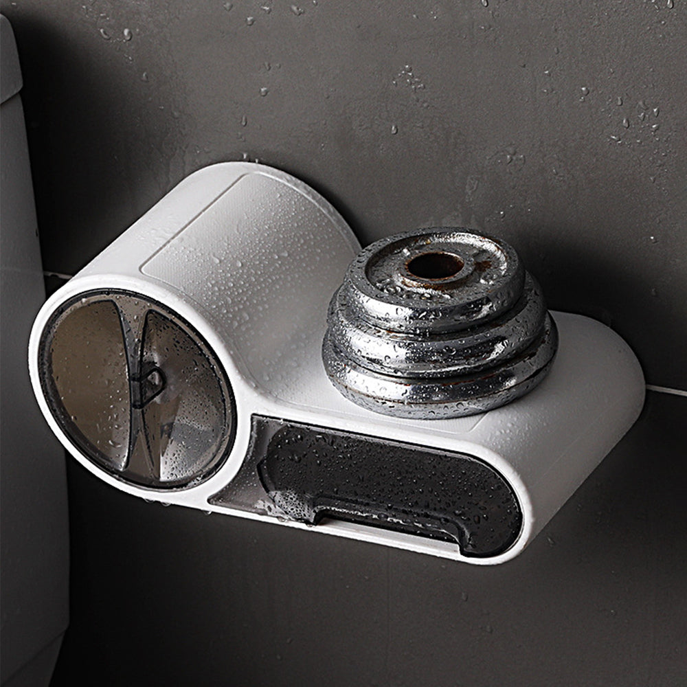 DryHold Self-Adhesive Toilet Paper Holder – Waterproof Wall Solution with Extra Storage Space