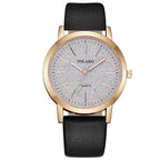 IcoolGadgets High Quality Fashion Womens Ladies Simple Watches Geneva Faux Leather Analog Quartz Wrist Watch clock saat Gift