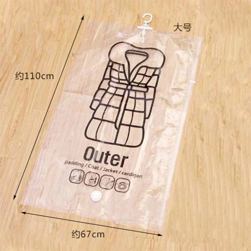 Vacuum Storage Bags – Space-Saving Clothing Organizer – Dust and Moisture Protection – Reusable Wardrobe Solution
