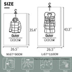 Vacuum Storage Bags – Space-Saving Clothing Organizer – Dust and Moisture Protection – Reusable Wardrobe Solution