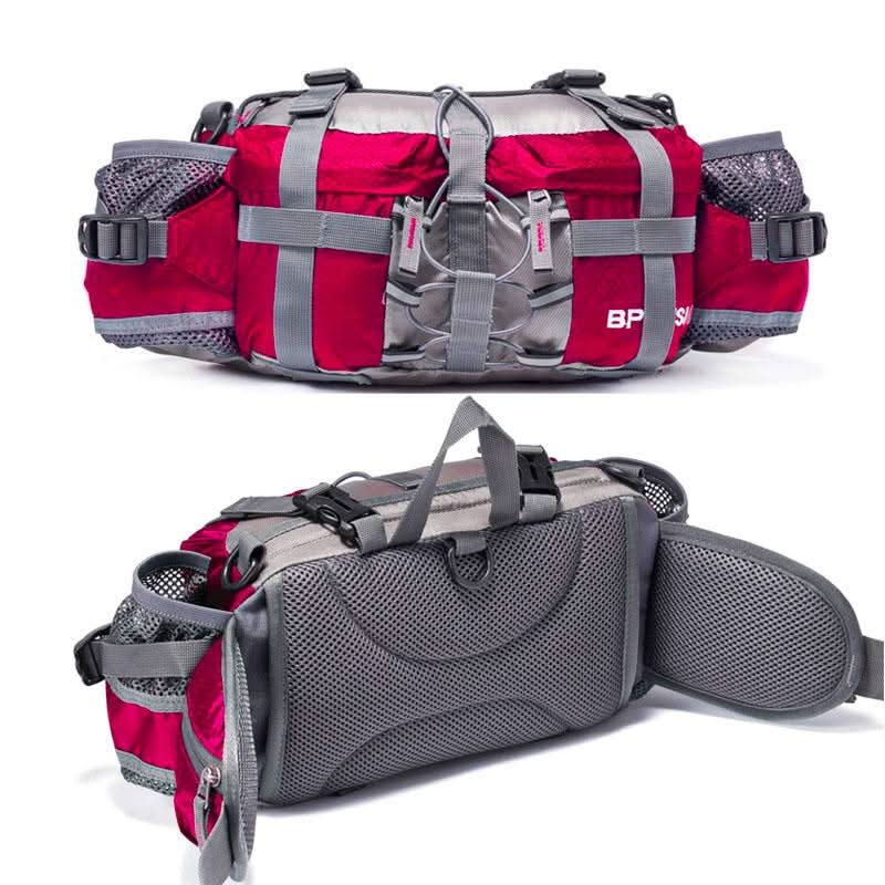 Waterproof Hiking Waist Bag with Bottle Holder