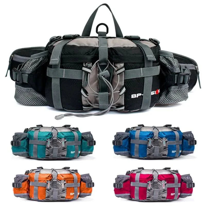 Waterproof Hiking Waist Bag with Bottle Holder