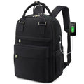 Women’s Waterproof Laptop Backpack with USB Charging – Stylish 17-Inch Work, School & Travel Bag