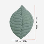 Stylish dog blanket in leaf shape with soft padding & versatile use