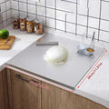 High-quality cutting board made of stainless steel with edge – ideal for homemade pizza, pastries, and more!