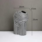 Vase with abstract geometry