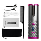 Wireless Tourmaline Ceramic Cone Automatic Hair Curler